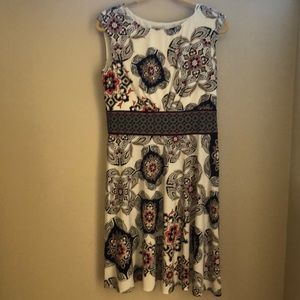 Black and pink printed dress